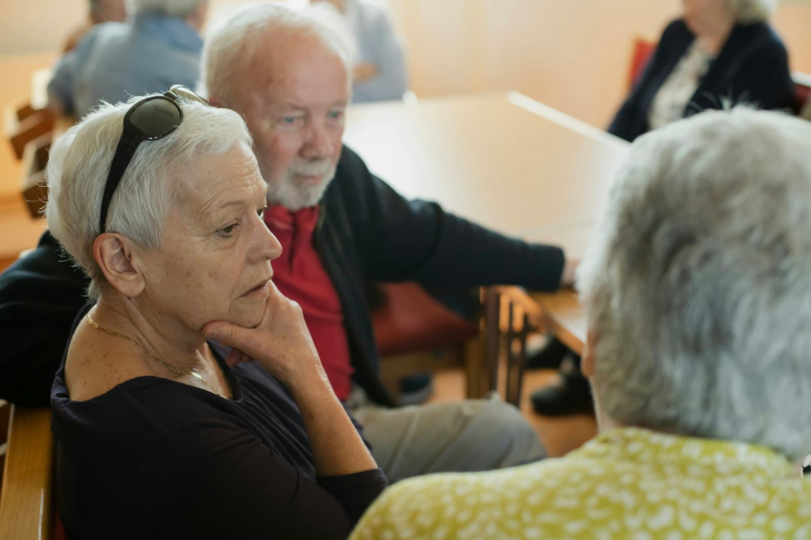 Members chatting at a branch meeting